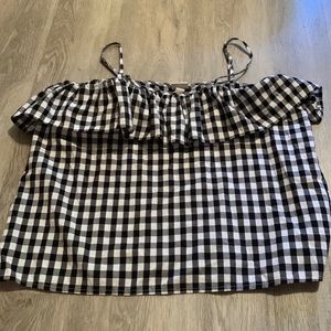 Ruffle Gingham Tank